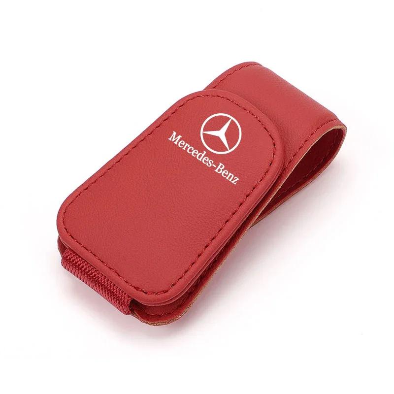 fzpxb5 2025 Hot Car Sun Visor Glasses Clip Sunglasses Ticket Card Box For Mercedes Benz AMG GLC GLK W204 W206 W220 W205 W211 W212 W201