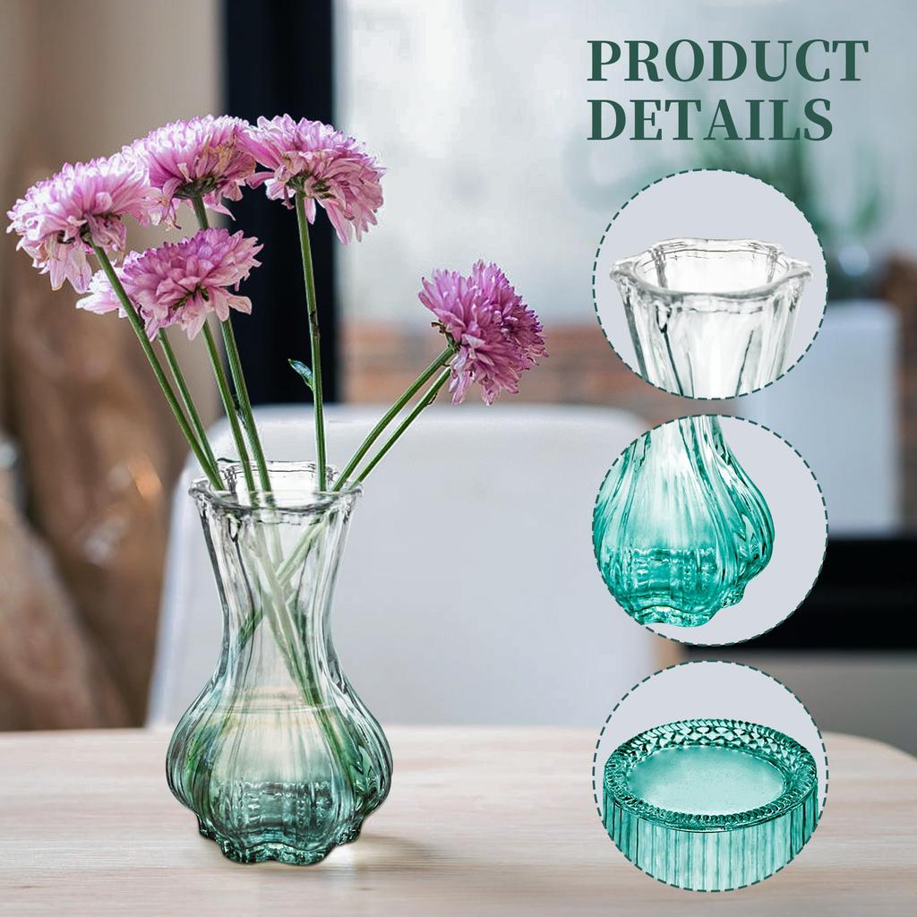 Clear Bud Vases Bulk Small Flower Vases for Wedding Decor Glass Vintage Bottle Set for Centerpieces Home Decor Bottles