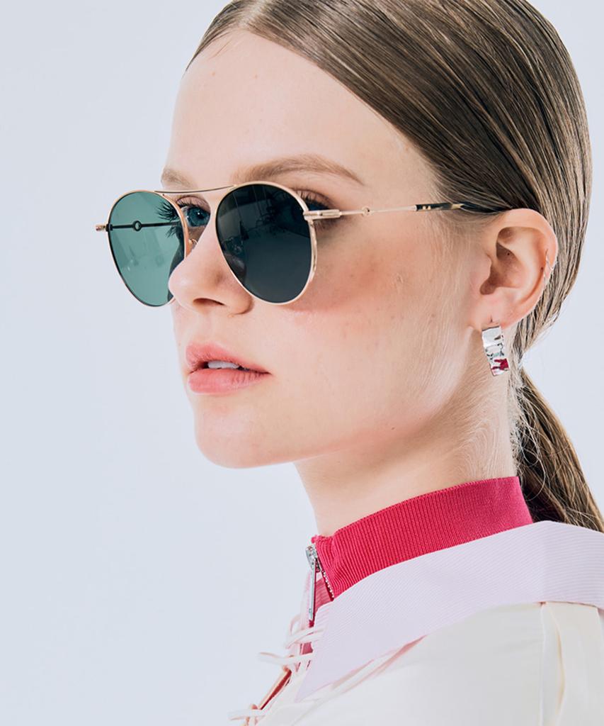 Seupeulingseuteulingseu Vintage Round Shape Sunglasses Page 777 [Gold]