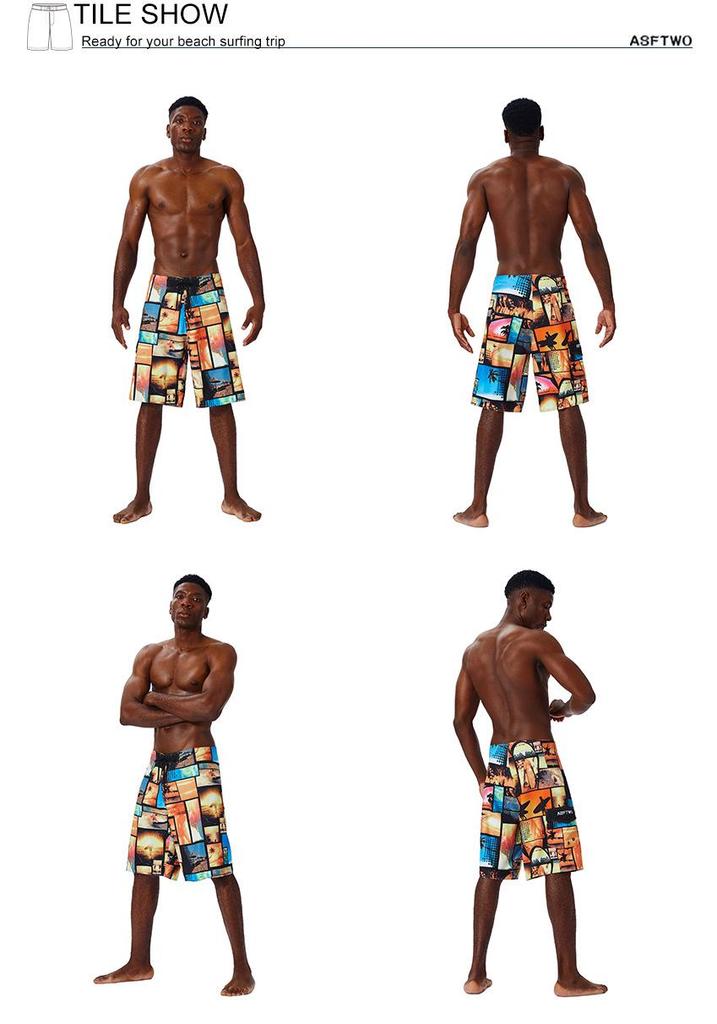 Men's 2025 Quick-Drying Camouflage Beach Shorts - Casual Surfing Five-Point Loose Fit Holiday Wear
