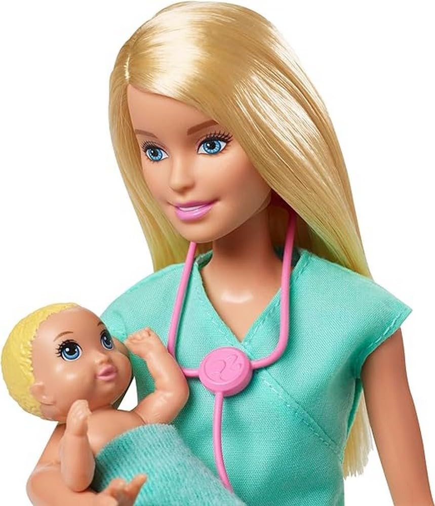 barbie Work and Baby Teacher Set and Accessory 3 and GKH23 Play! [Dress-up Doll] [Doll Set] [Ages Up]