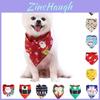 Bandana Dog Christmas Reversible Triangle Bibs Scarf Cat Large Pets Accessories