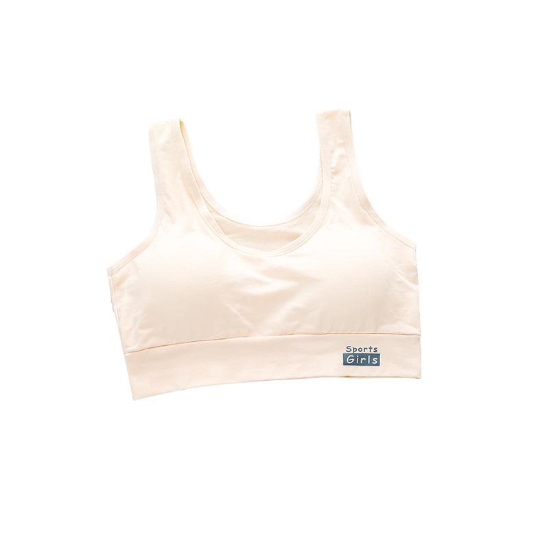 Girls' Cotton Training Bra for Teens: Padded, Wire-Free, Comfortable Vest