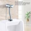 Urinal Flush Valve, G1/2 Water Saving Manual Flush Valve Copper Urinal Flush Valve Set Wall Mounted Hand Press Flushing Urinal Flushing Tool for