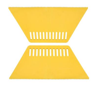 2Pcs Comfortable Grip Wallpaper Smoothing Scraper High Hardness Enlarge Plastic Scraper Thickness Effortless Scraping Putty Tool