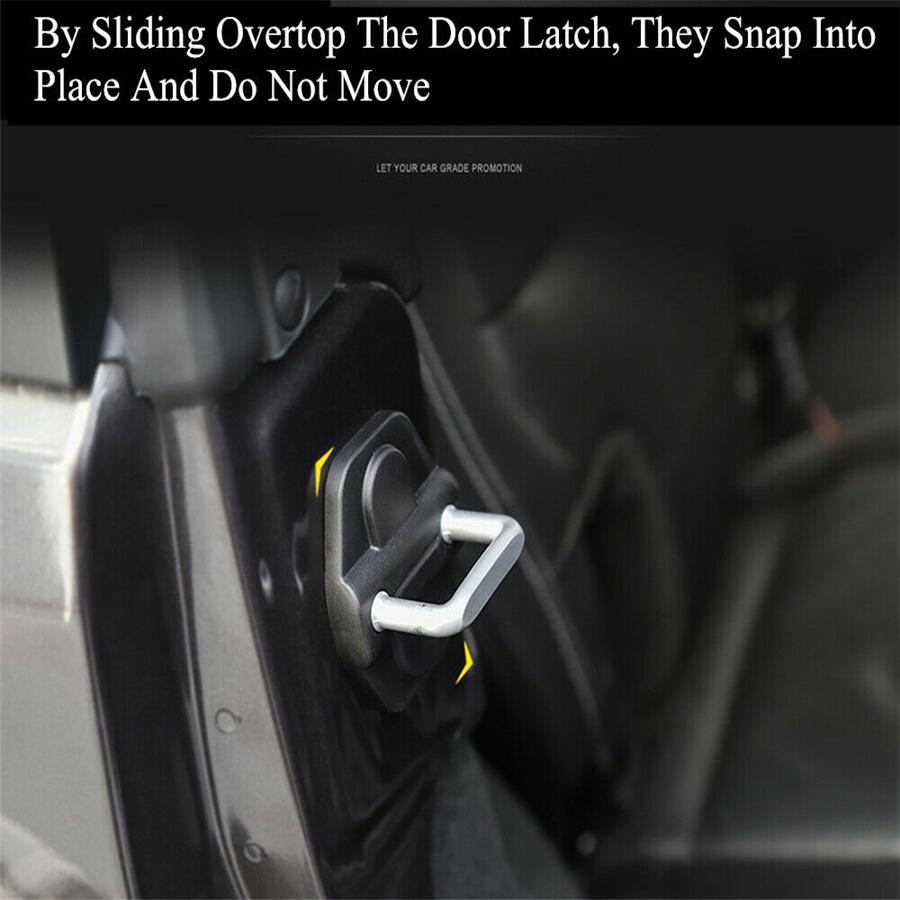 Door Lock Cover Screw Protector Trim For Jeep Wrangler JL JT Willys 2018-2021