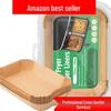 Bestseller Rechteckige Heißluftfritteusen-Silikon-Ölpapier-Einsätze, Einweg und Antihaftbeschichtet zum Backen
