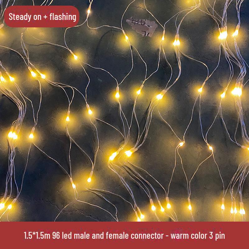 Wasserdichte LED Lichterketten für Fischernetze zur Dekoration von Rasen und Landschaft im Außenbereich