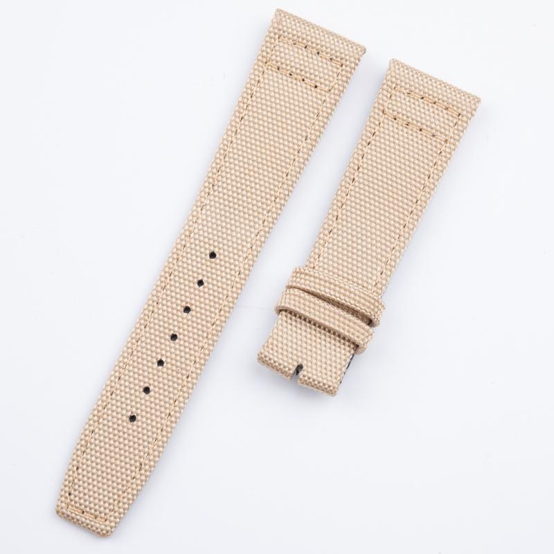 20mm 21mm 22mm Soft Nylon Canvas Watchband For IWC Strap PILOT Portugal PORTOFINO Fabric Watch Band Folding Buckle Wristband