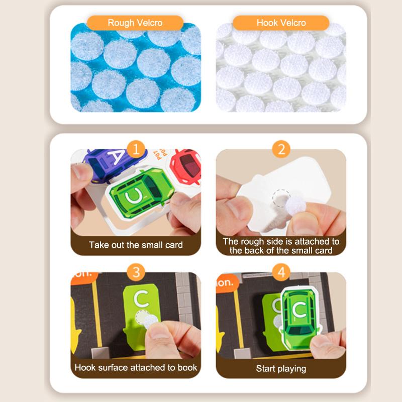 Travel-Friendly Busy Book for Kids with 4 Cartoon Themes for Quiet DIY Sticker Fun