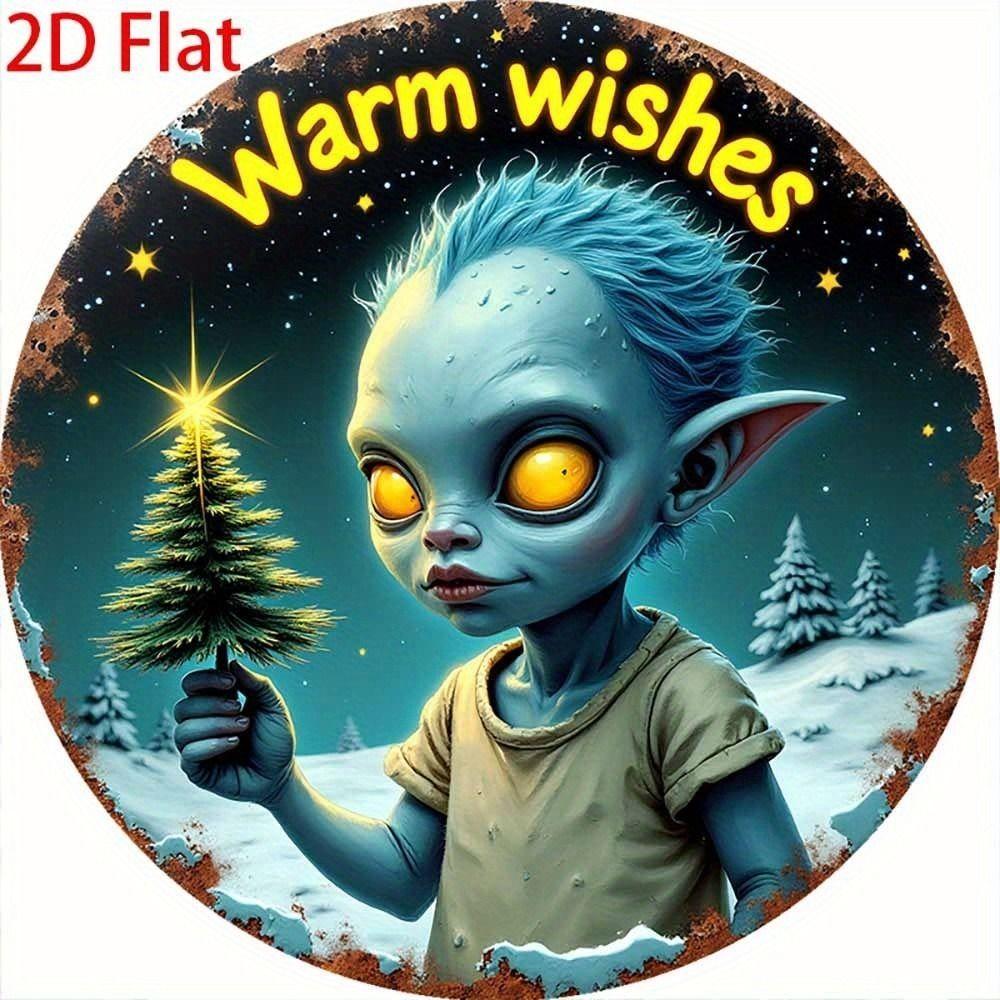 2D Flat Metal Wall Sign Decor