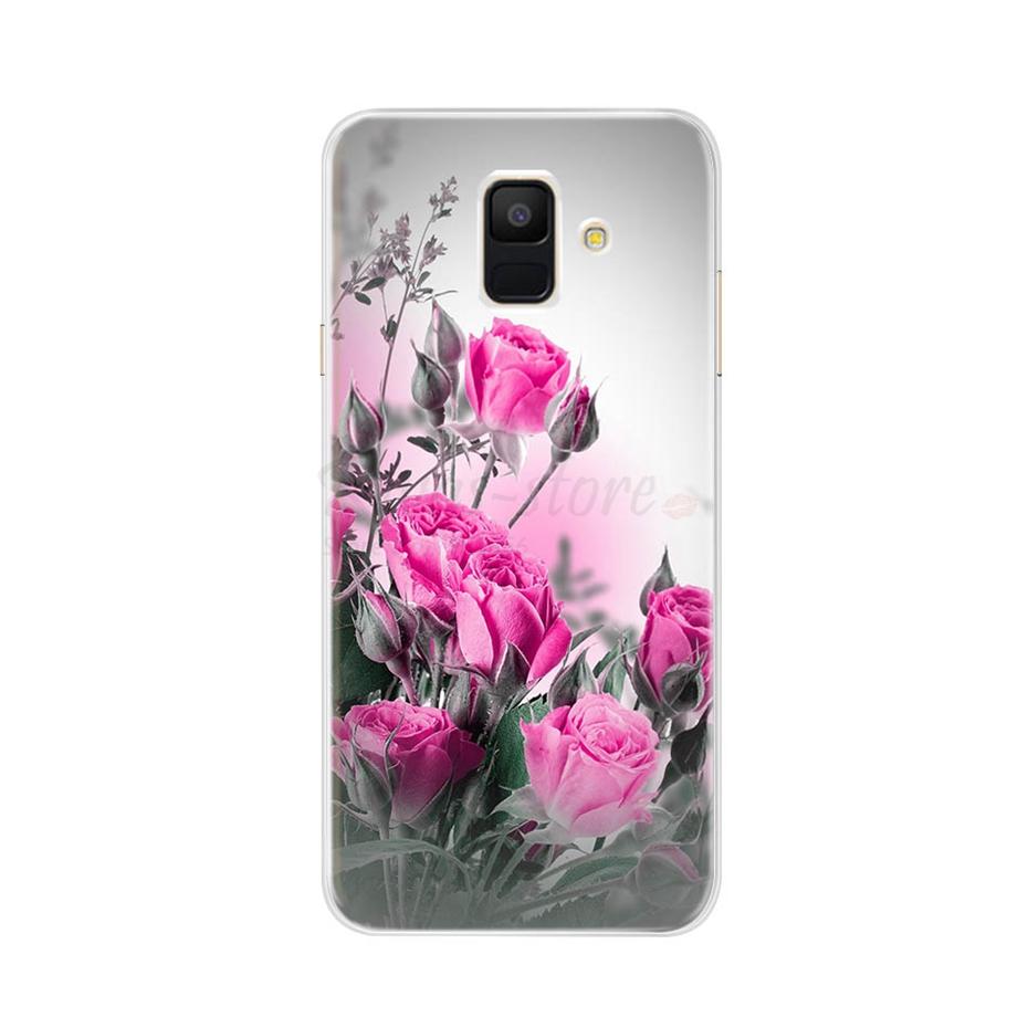 Case For Samsung Galaxy A6 2018 Transparent Cartoon Soft TPU Silicone Phone Cases Back Cover For Samsung Galaxy A6 A 6 Plus 2018