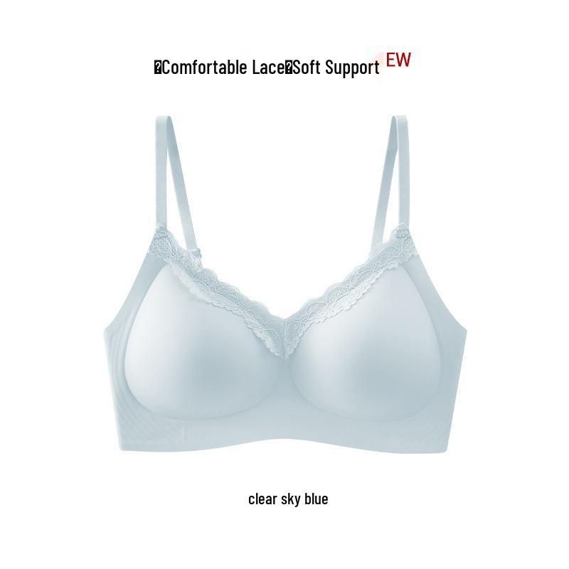 Soft, Skin-Friendly Seamless Bra: Side Support & Enhanced Gathering for Women, No Underwire, High Elasticity