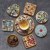 1.5lb Mosaic Tiles Assorted Iridescent Crystal Mosaic Tiles for Crafts, Glass Mosaic Pieces Set with Box 680g DIY Picture Frames Handmade Jewelry Art