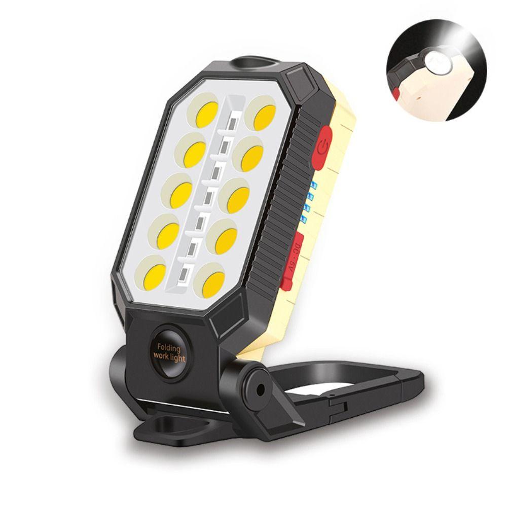 Magnetic Hook Portable LED Worklight Super Bright COB Work Light  Warning Light