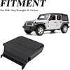 Jeep Wrangler JL One-Touch Hidden Storage Console Box, Modern Center Console Box, 6.77 X 6.16 X 1.81 Inches, Black