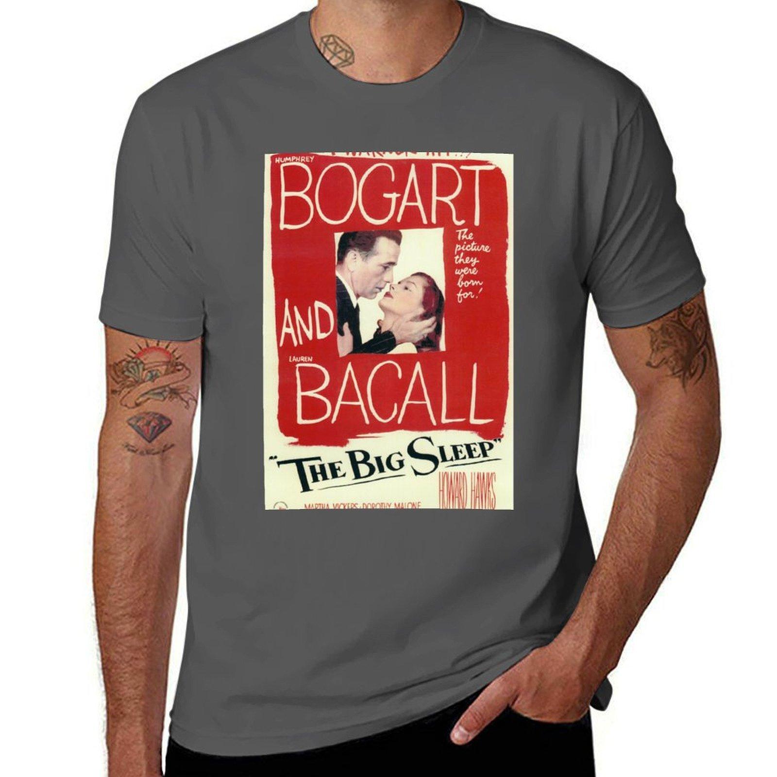 

The Big Sleep - vintage movie poster (Bogart, Bacall) T-Shirt t shirts for man slim fit t shirts for man pack white T-Shirt 4XL