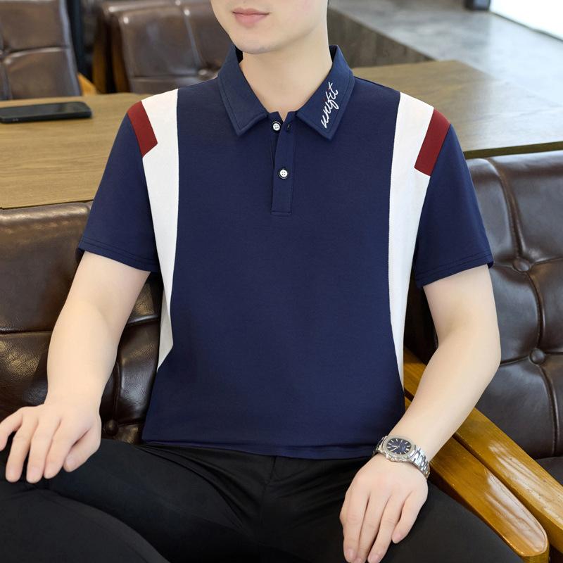 Summer T-Shirt Polo Top Lapel Collar Casual Top