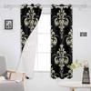 Fenstervorhang mit Barockmuster für Wohnzimmer, Schlafzimmer, Luxus-Dekorationsartikel für die Küche