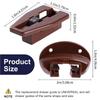 5set Drawer Slides with Metal Backing & Screws Drawer Repair Parts Drawer Track Guides and Glides Easy to Installation