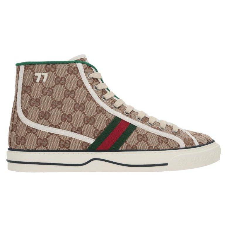 Gucci Tennis 1977 High 'Beige Ebony' 625807 HVK70 9765