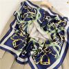 Keep Korean retro foreign style color scheme spring and autumn small square scarf silk scarf women's scarf versatile trench coat shirt decorative scar