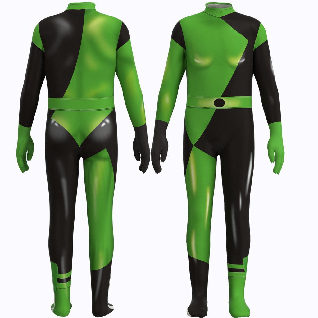 Halloween Europe and the United States, Spicy Girls, Super Kids Cos the Same Role-playing D-printed Tight-fitting Jumpsuit