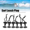 6Pcs Surfboard Leash Plugs with Cord String Bodyboard Surfboard Leash Plugs Water Sports Surfing Accessories