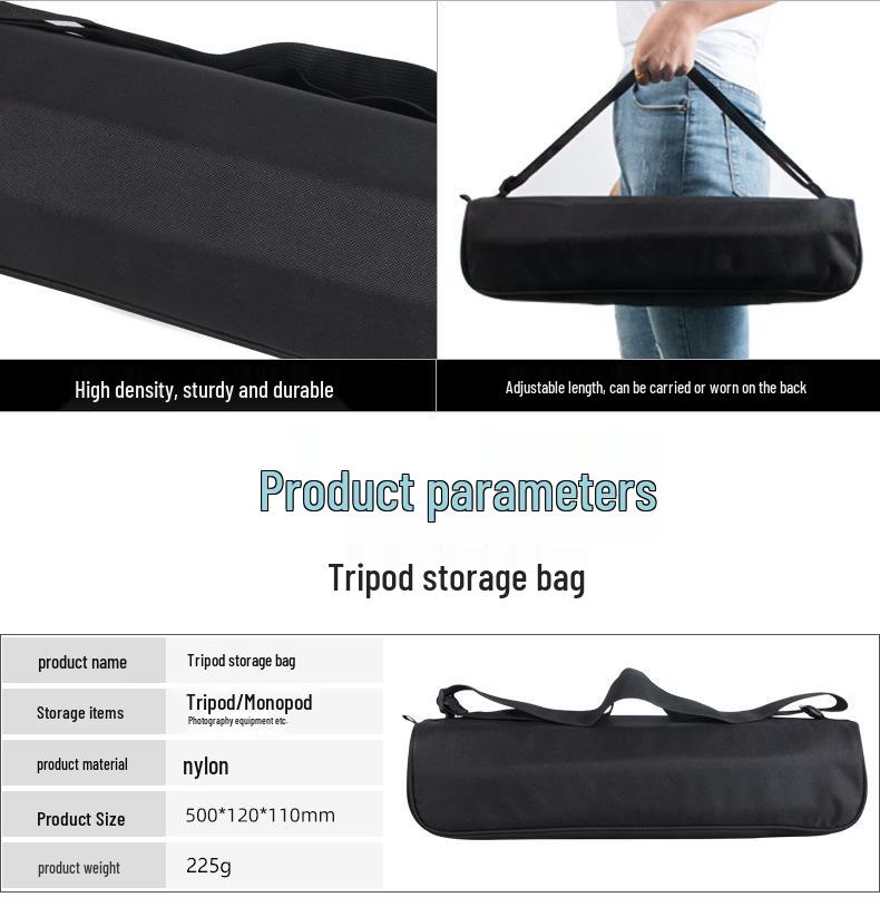 Tripod Storage Bag - 40/50cm Single Shoulder Handheld for DSLR Lens and Light Stands