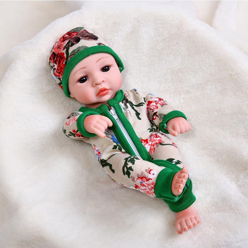30cm Silicone Reborn Baby Doll - Soft Sleep Companion & Child Role-Playing Toy