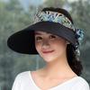 Women Sun Hat Wide Brim Uv Protective Summer Foldable Outdoor Cycling  Beach Cap