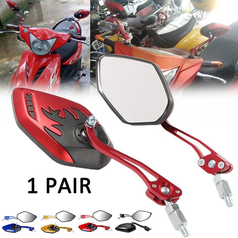 Motorcycle Rearview Mirror 360° Rotating Adjustable Electric Vehicle Scooter Universal Modification Accessories