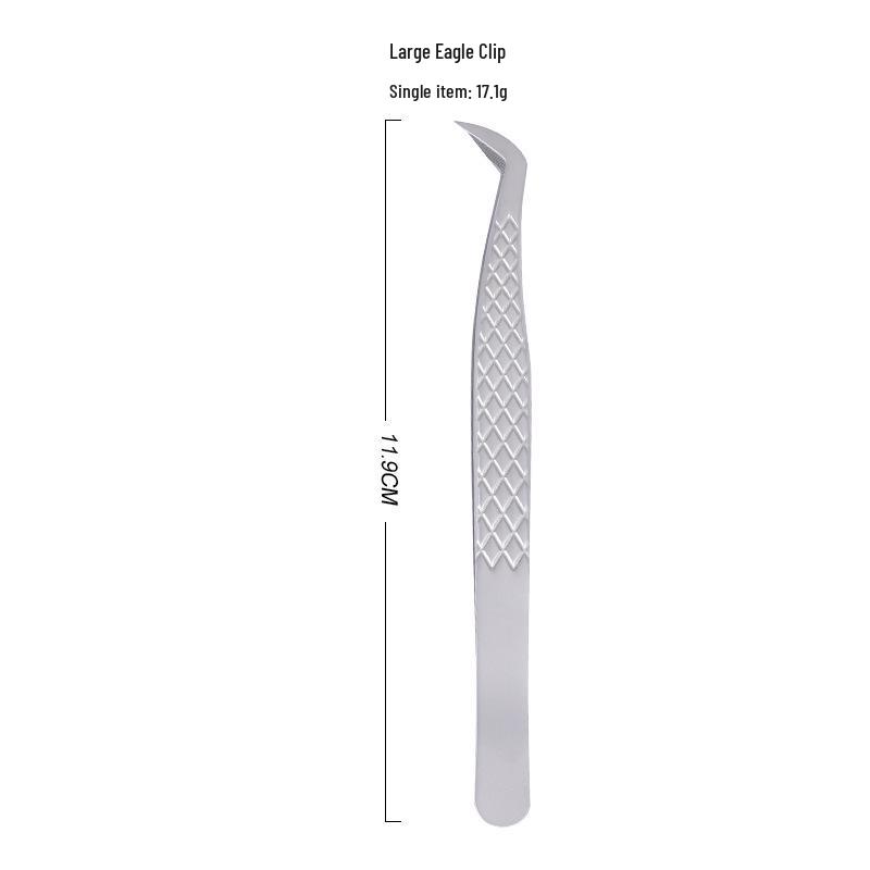 Precision Gold Feather False Eyelash Tweezers for Lash Artists - High-Precision Sandblasted Fiber Tip for Individual Lash Application and Blooming.