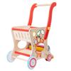 Multifunctional Wooden Child's Push Toy Shopping Cart and Walker