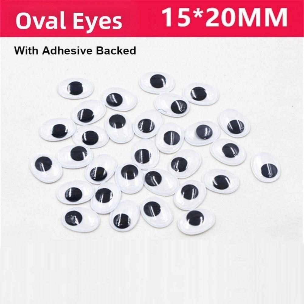 100pcs/bag Plastic Wiggling Moving Eyes 3D Kindergarten Handmade Dolls Eyes Dolls Activity Eyes