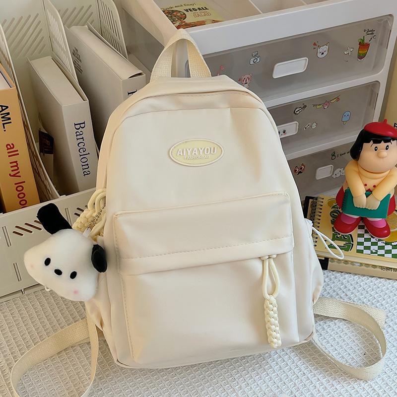 Kindergarten Elementary School Girl Children's Spring Outing Small Backpack Solid Color Cute Backpack