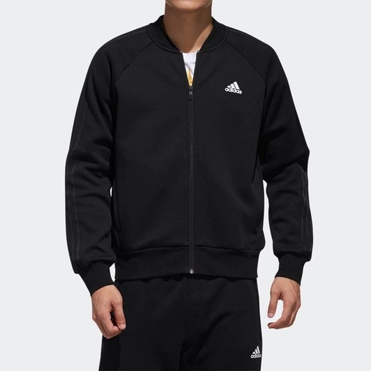Men's Adidas Comm Bomb 3SLogo Jacket Black DW4655