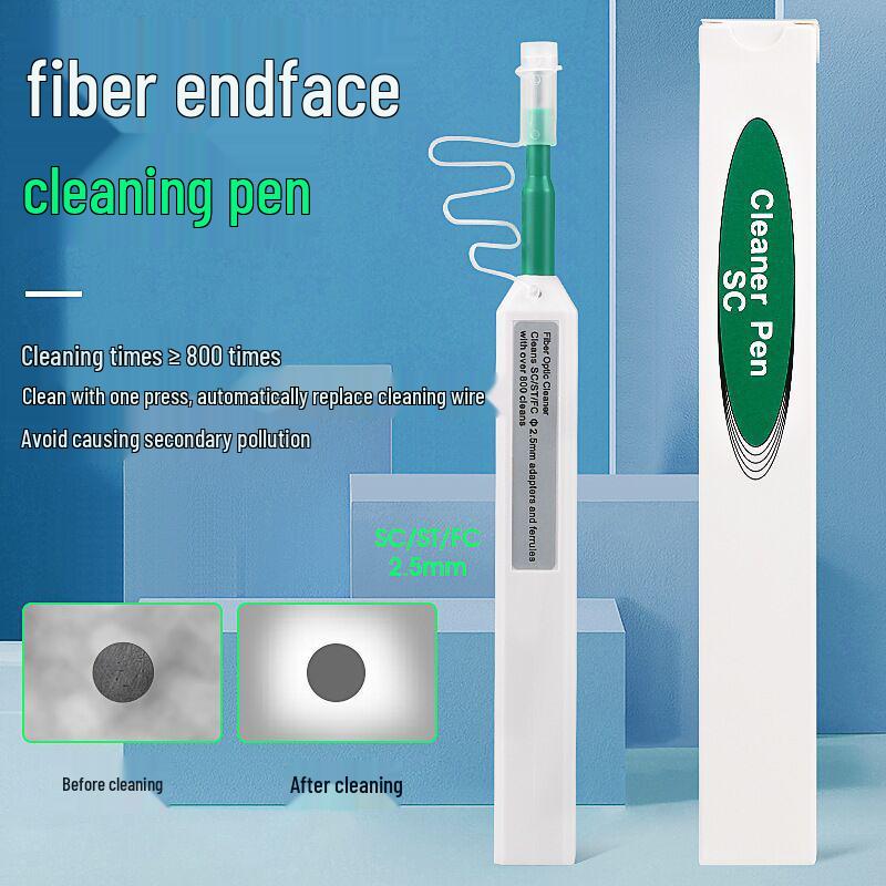 

Fiber Optic Cleaning Pen for SC/FC/LC Connectors: End Face & Cable Core Cleaner Tool