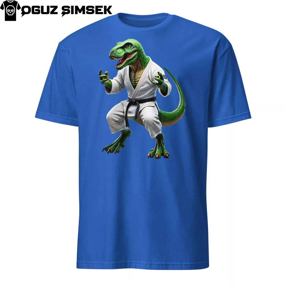 

Unisex Basic Softstyle T-Shirt Gildan | with Jiu-Jitsu Dinosaur Graphic Karate 2XL