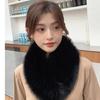 Invisible Fix Clip Scarf for Girls Winter Plush Scarf for Students Dopamine Look