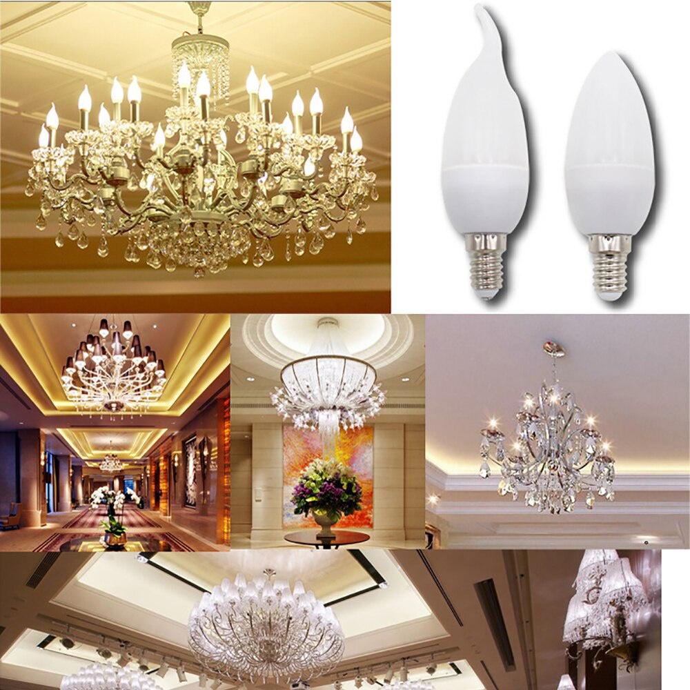 Λυχνία LED Κερί E14 Λυχνία LED E27 Λάμπα Πολυελαίου Λάμπες Κεριά 3W Λάμπες Φως Διακόσμησης Θερμό Λευκό Εξοικονόμηση Ενέργειας