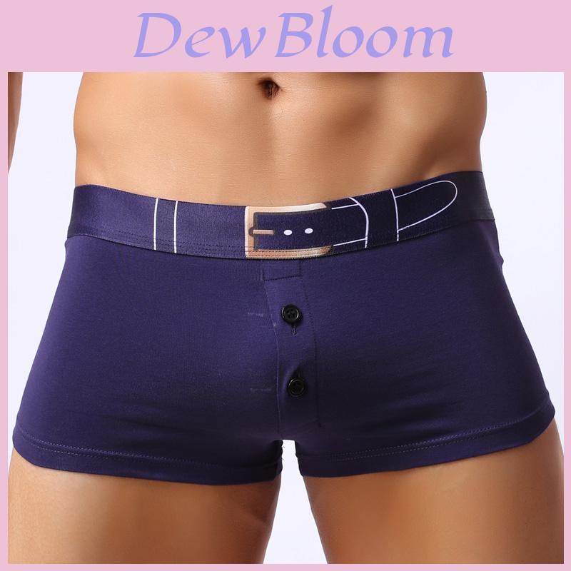 Premium Quality Men 3d Print Underwear Featuring Button File Open Bulge Design For Ultimate Comfort