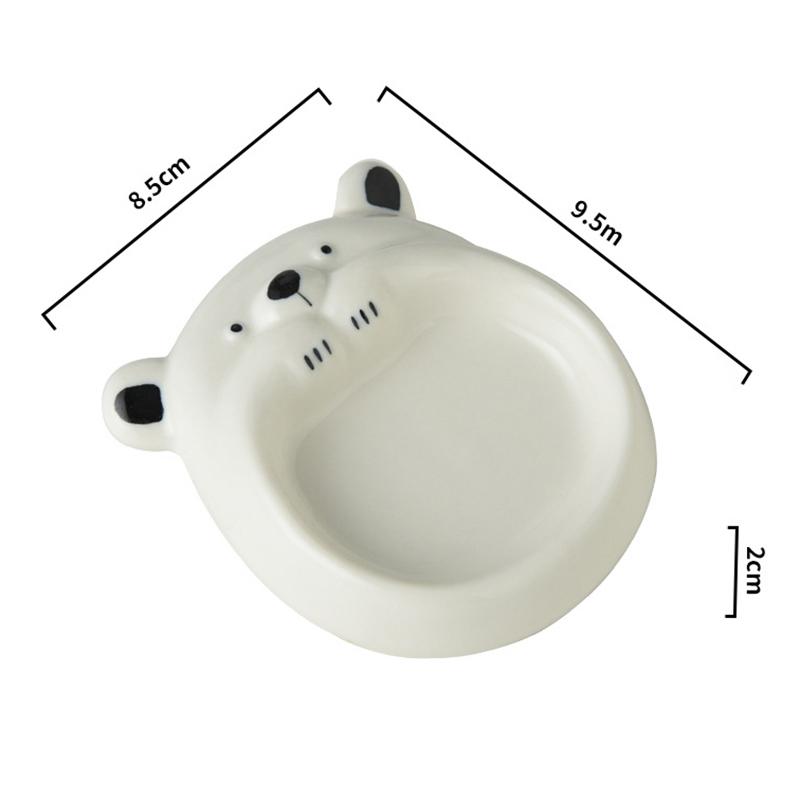 Ceramic Small Flavor Plate, Cute Little Dog Sauce Plate, Butter Small Plate, Mini Sushi Soy Sauce Dipping Bowl