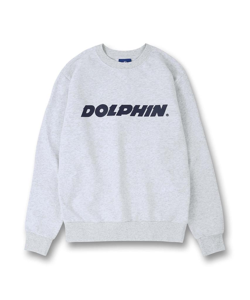 DOLPHIN WAVE APPAREL Dolphin Authentic Logo Sweatshirt Cool Grey