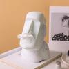 Yousheng Moai Statue Tissue Holder Easter Island Statue Tissue Box Cover 3-in-1 Eyeglass Holder Headphone Stand Decorative Tissue Box Holder