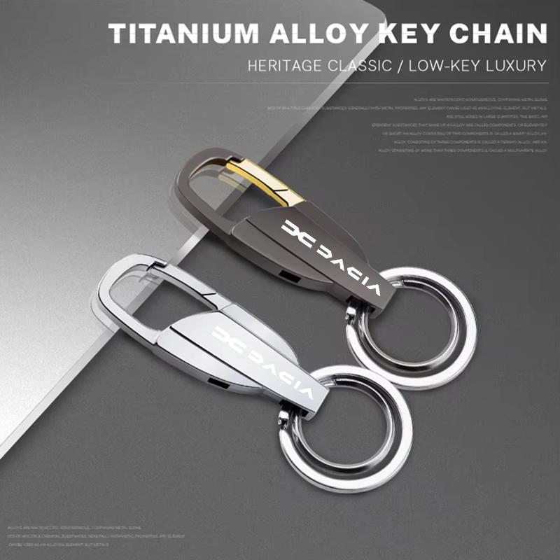 Support Customized Alloy Keychain For New Dacia Duster Logan Sandero Jogger Spring Stepway Dokker Lodgy MCV Accessories