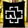 1pc Rammstein2 Theme Blanket - Digital Print, Polyester, Cozy for All Seasons, Perfect for Outdoor, Camping, and Travel