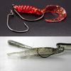 50pcs High Carbon Steel Crank Offset Fishing Hooks for soft Worm Baits Barbed Sharp Hook Big Wide Gap Crank Hook 7 Size Fishhook 260319