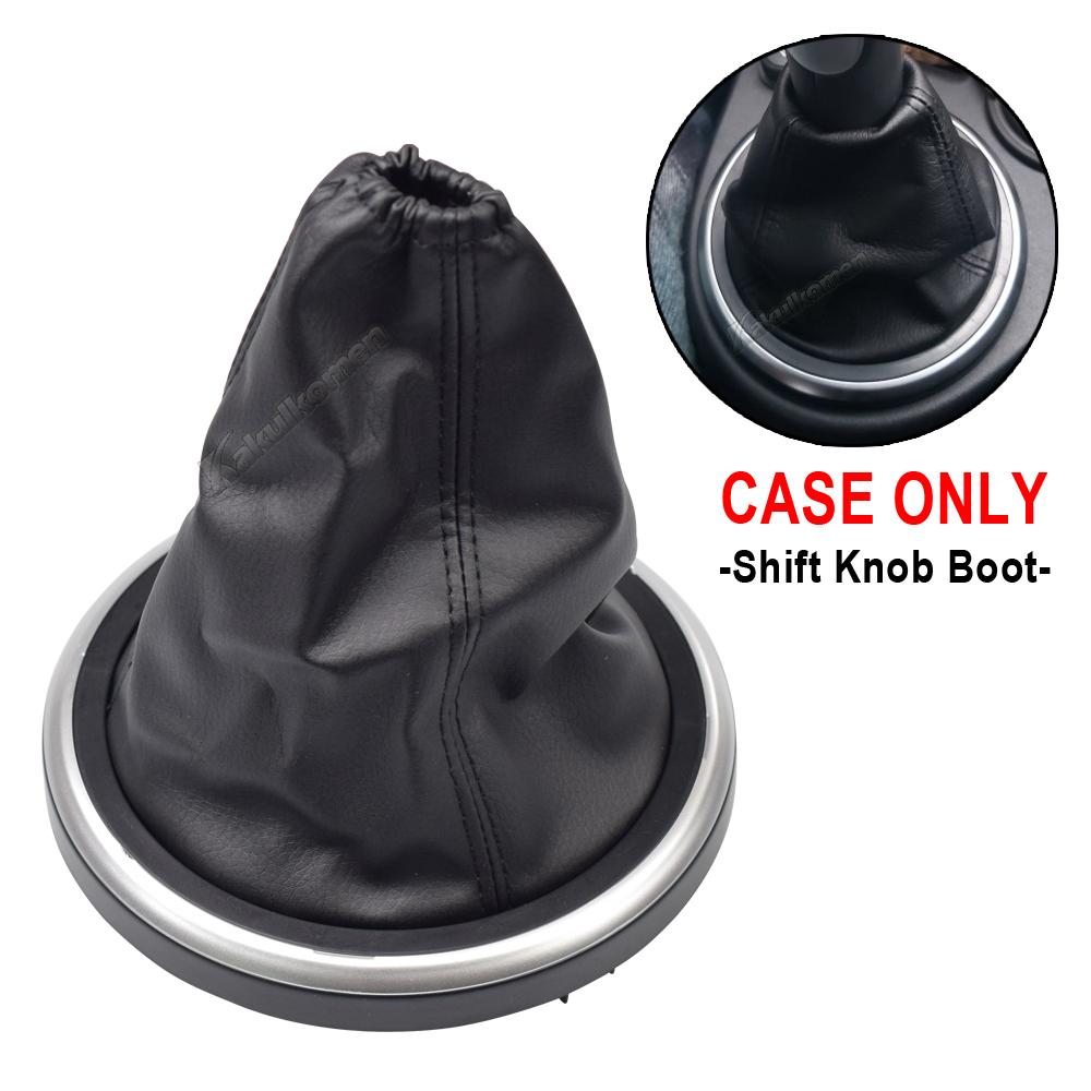 Para ford fiesta fusion transit connect 2002-on botão de mudança de engrenagem de couro alavanca shifter vara caneta estilo do carro interior