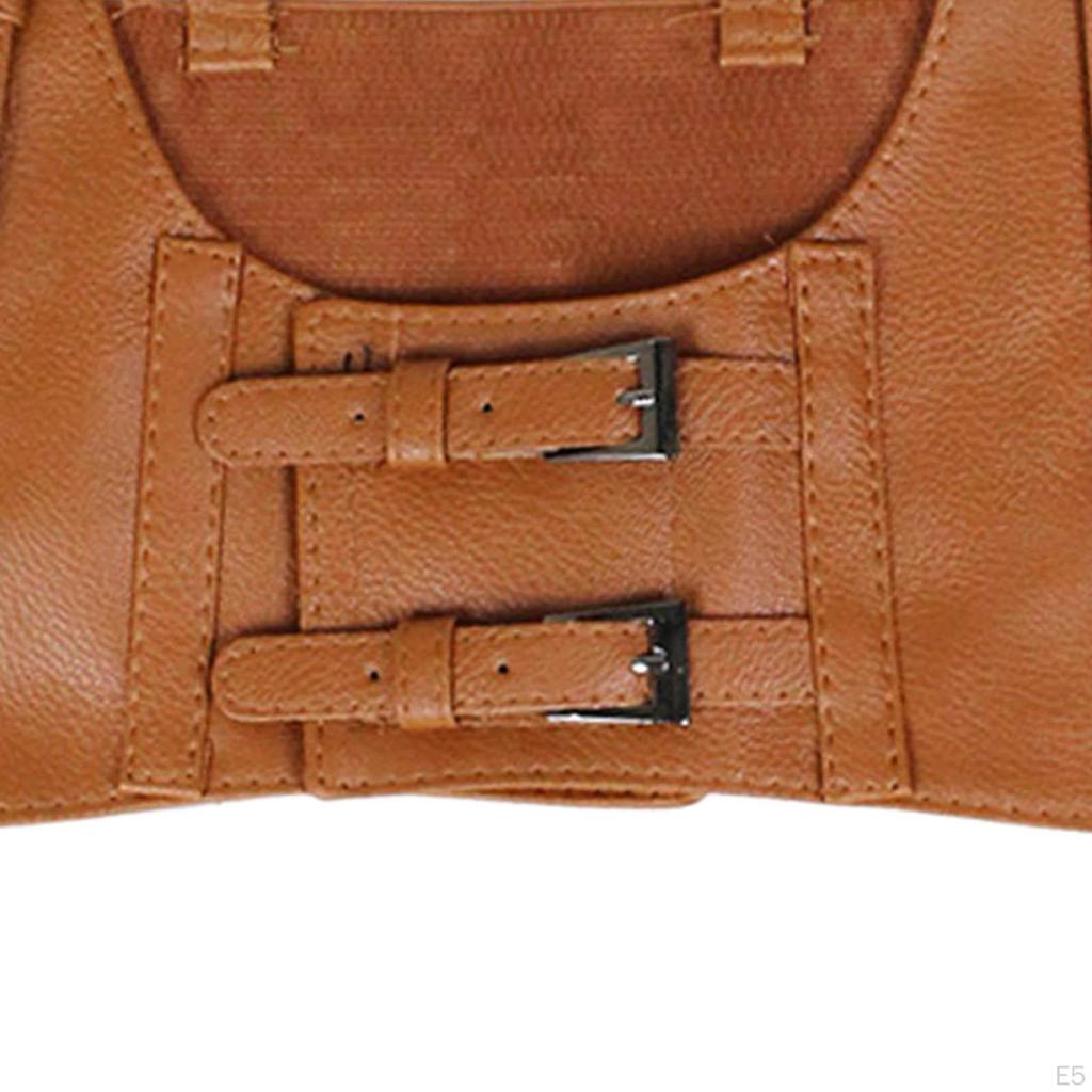 Elastic Women's Waist Belt Underbust Corset Ladies PU Leather Steampunk